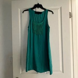 Leyendecker Los Angeles Teal Shift Dress Sz 4
